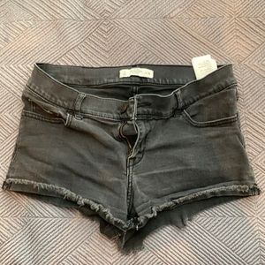 Black denim shorts! A&F